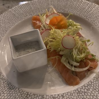 Settecento - Carpaccio di Salmone - Italian Near Me - Los Angeles, California Settecento - Carpaccio di Salmone - Italian Near Me - Los Angeles, California
