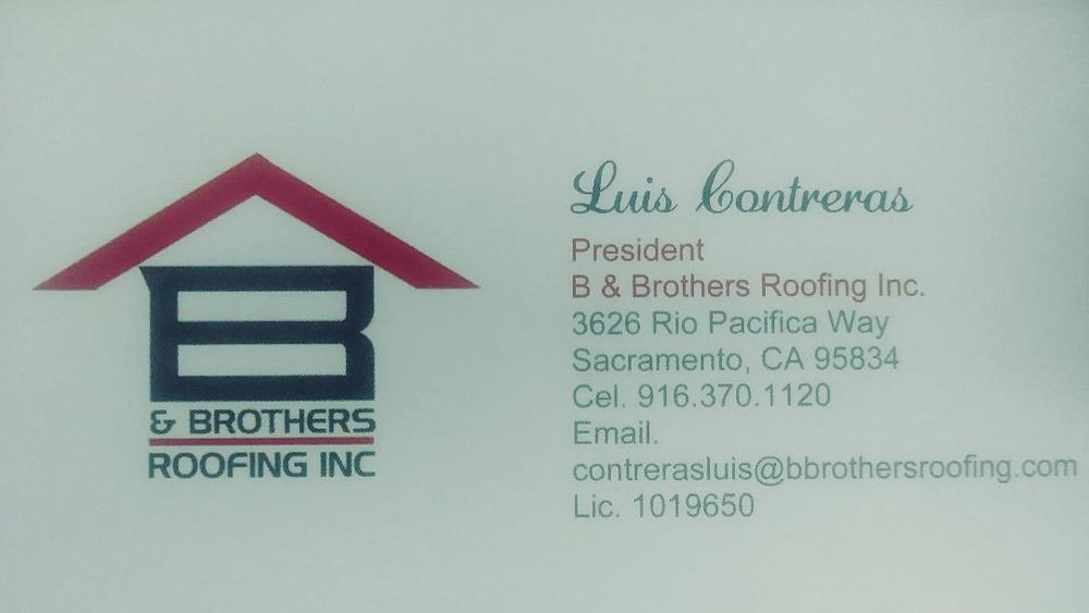 Slide of B & Brothers Roofing
