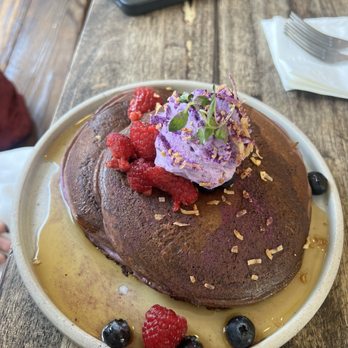 Blue Whale - Ube Pancakes - Cafes Near Me - La Jolla, California Blue Whale - Ube Pancakes - Cafes Near Me - La Jolla, California