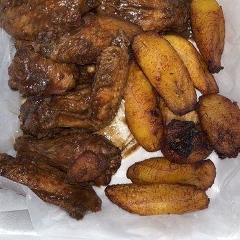 Jamaican Cook Shop - Jerk Wings Fried Plantain - Caribbean Near Me - Mesquite, Texas Jamaican Cook Shop - Jerk Wings Fried Plantain - Caribbean Near Me - Mesquite, Texas