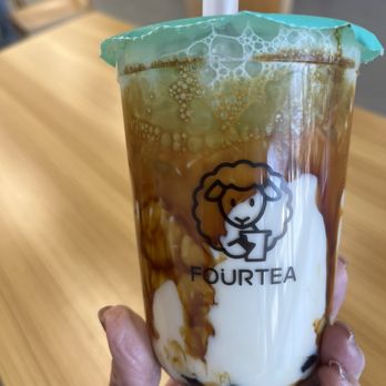 Fourtea - Fire Tigar Boba Latte - Coffee & Tea Near Me - Orange, California