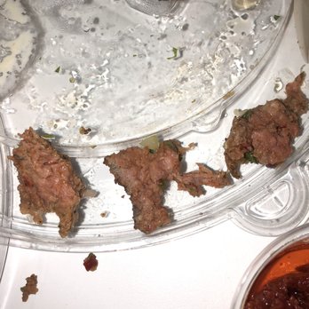 CAVA - Raw lamb meatballs I broke it up so you could see how raw it is - Mediterranean Near Me - Plano, Texas CAVA - Raw lamb meatballs I broke it up so you could see how raw it is - Mediterranean Near Me - Plano, Texas