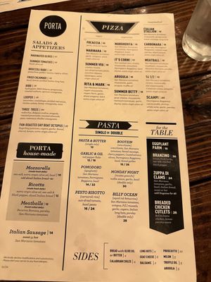 Menu photo 4 Porta Jersey City, NJ Menu photo 4 Porta Jersey City, NJ