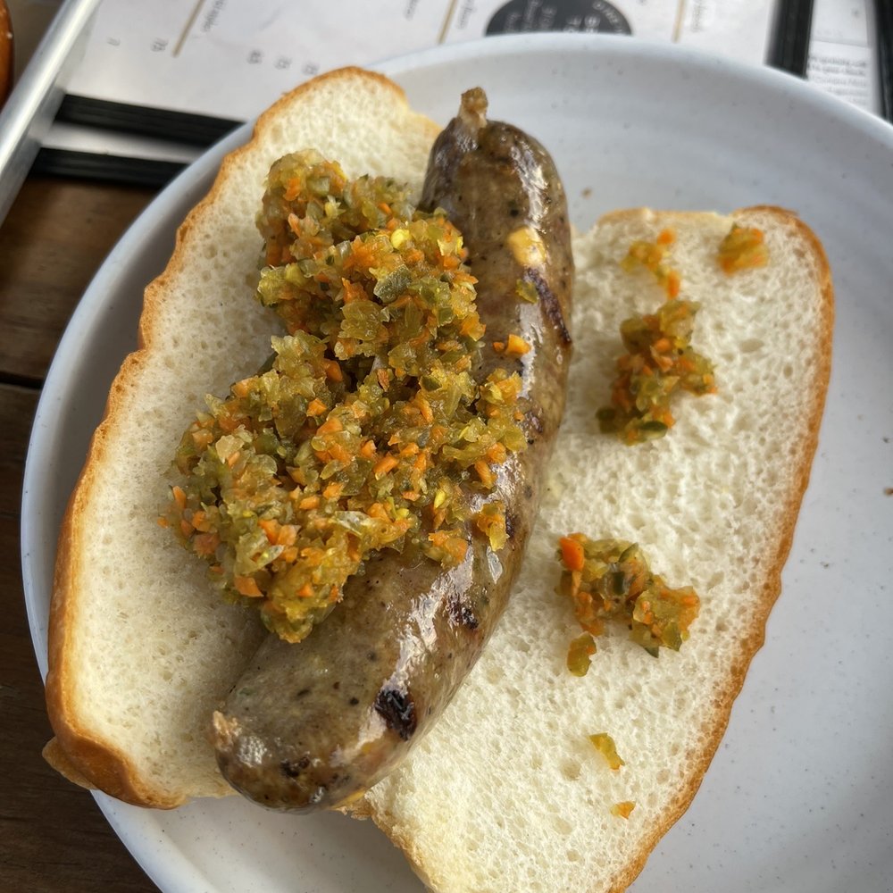 Easy Tiger - Cheddar jalapeño sausage - Beer Gardens Near Me - Austin, Texas Easy Tiger - Cheddar jalapeño sausage - Beer Gardens Near Me - Austin, Texas