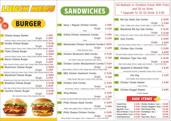 Menu photo 2 TP Food And Fuel Ellenboro, NC Menu photo 2 TP Food And Fuel Ellenboro, NC