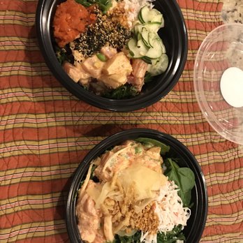 Poké Bar - Medium bowl on top. Small bowl on bottom. - Hawaiian Near Me - Johns Creek, Georgia