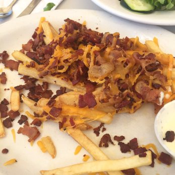 Bobbi's Coffee Shop & Cafe - Bacon covered fries-torn into already. We couldn't wait for the picture to be taken. Look at the bacon!! - Breakfast & Brunch Near Me - Cupertino, California Bobbi's Coffee Shop & Cafe - Bacon covered fries-torn into already. We couldn't wait for the picture to be taken. Look at the bacon!! - Breakfast & Brunch Near Me - Cupertino, California