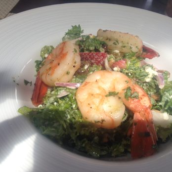 View - Kale salad with shrimp - Seafood Near Me - Oakdale, New York View - Kale salad with shrimp - Seafood Near Me - Oakdale, New York