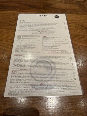 Menu photo 7 North Italia Charlotte, NC