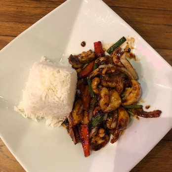 Noree Thai on Beverly - Shrimp spicy basil over rice - Thai Near Me - Los Angeles, California