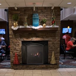 Fire place in the lobby
