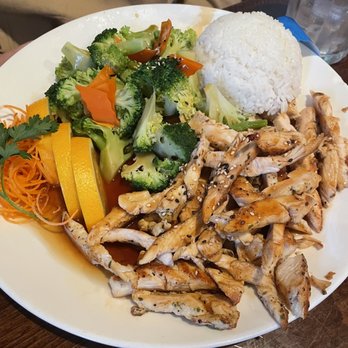 Old Dominion Grill and Sushi - Asian dish creation: chicken w/ teriyaki sauce - Sushi Bars Near Me - Frederick, Maryland