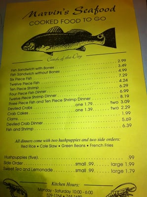 Menu photo 3 Marvin's Seafood North Charleston, SC Menu photo 3 Marvin's Seafood North Charleston, SC