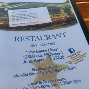 Cathy's Beach Connection - Menu - Sandwiches Near Me - Juno Beach, Florida