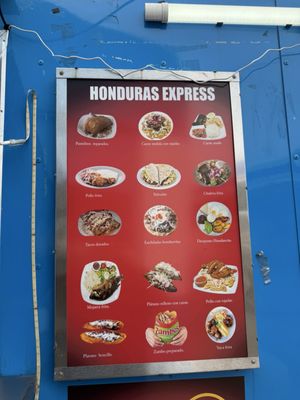 Menu photo 2 Honduras Express Greenville, SC