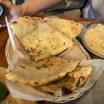 The Himalayan Chimney - Garlic Naan - Indian Near Me - Champaign, Illinois