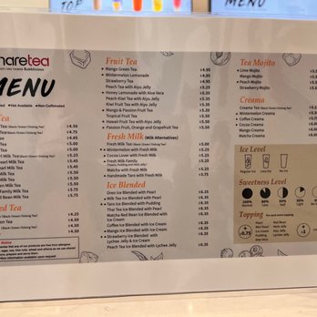 Sharetea - Menu - Bubble Tea Near Me - Gresham, Oregon