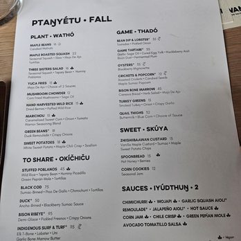 Owamni - Lunch Menu - New American Near Me - Minneapolis, Minnesota