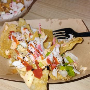Koco Korean Fried Chicken & Croffles - Rangoon nachos - Korean Near Me - Virginia Beach, Virginia