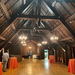 The beautiful interior-we ended up having dinner outside and didn't do a ton of decorating but the space is so beautiful by itself!