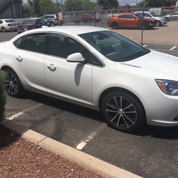 Enterprise Rent-A-Car - 2017 Buick Verano, pretty nice car. Inside was tan & brown hands free nice Bluetooth stereo, back support for the seats also. - Car Rental Near Me - Tucson, Arizona Enterprise Rent-A-Car - 2017 Buick Verano, pretty nice car. Inside was tan & brown hands free nice Bluetooth stereo, back support for the seats also. - Car Rental Near Me - Tucson, Arizona
