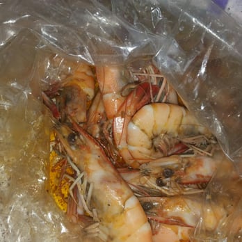 Crabby Crawfish - 1 lb Shrimp about $10 pretty decent... Mild cajan sauce is actually spicy - Seafood Near Me - Houston, Texas