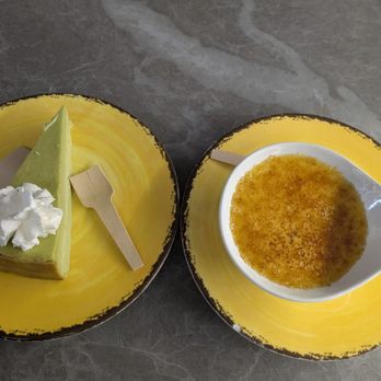 STR Sushi Taku Rotary - Matcha cheese cake and creme brulee - Conveyor Belt Sushi Near Me - Chicago, Illinois STR Sushi Taku Rotary - Matcha cheese cake and creme brulee - Conveyor Belt Sushi Near Me - Chicago, Illinois