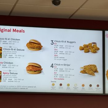 Chick-fil-A - Menu - Fast Food Near Me - Kapolei, Hawaii