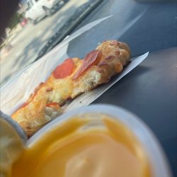 Wetzel Pretzel - Pepperoni Twist, Jalapeño Cheese Sauce... SO GOOD