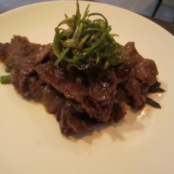 TTOWA - Bulgogi (Marinated Rib Eye) with rice potato pancake & aspargus - Korean Near Me - Arlington Heights, Illinois TTOWA - Bulgogi (Marinated Rib Eye) with rice potato pancake & aspargus - Korean Near Me - Arlington Heights, Illinois