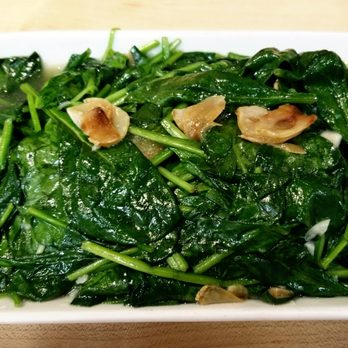 dan modern chinese - Spinach with garlic - Dim Sum Near Me - Pasadena, California