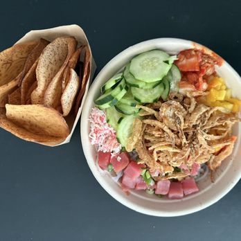 Truffle Poké Bar - Taro Chips Bag, Small Bowl (Build Your Own) - Poke Near Me - South San Francisco, California Truffle Poké Bar - Taro Chips Bag, Small Bowl (Build Your Own) - Poke Near Me - South San Francisco, California