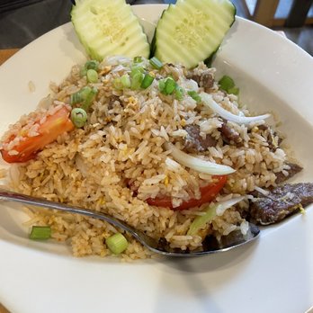 Luck Gai Cafe - House Fried Rice with Beef - Chicken Shop Near Me - Anaheim, California Luck Gai Cafe - House Fried Rice with Beef - Chicken Shop Near Me - Anaheim, California