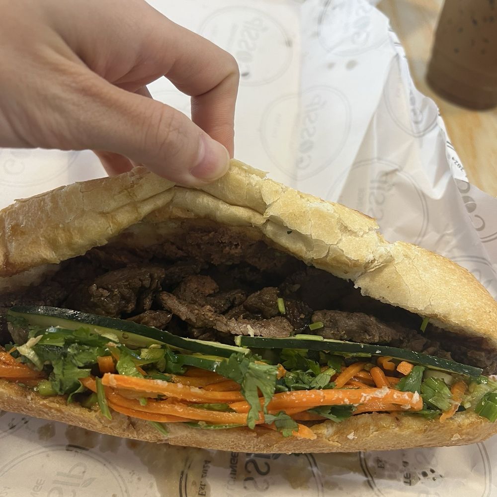 Gossip Tea Lounge - Sizzling beef banh mi - Vietnamese Near Me - Durham, North Carolina