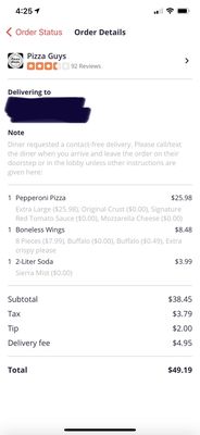Menu photo 1 Pizza Guys Sacramento, CA
