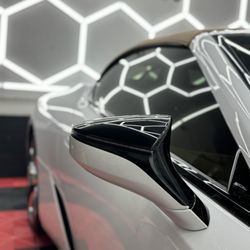 Rocket Wraps & Tint - Chrome delete in Gloss black on this New Lexus convertible!