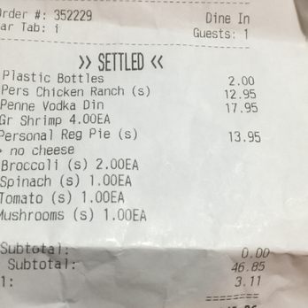 La Strada Restaurant - Receipt of purchase from day of incident. - Pizza Near Me - Millburn, New Jersey La Strada Restaurant - Receipt of purchase from day of incident. - Pizza Near Me - Millburn, New Jersey