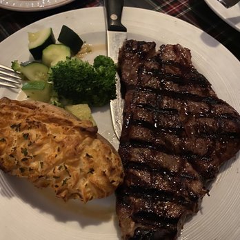 Tartan Room - New York steak with extra extra baked potato - American Near Me - Orange, California Tartan Room - New York steak with extra extra baked potato - American Near Me - Orange, California