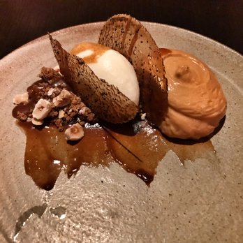 Boka - Hazelnut and Coffee deconstructed dessert - New American Near Me - Chicago, Illinois