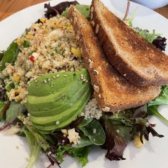 Fog City Cafe - Great salad, fresh avocado, quinoa, spring mix, radicchio, mango, light dressing- perfect!! W wheat toast. - Coffee & Tea Near Me - Daly City, California Fog City Cafe - Great salad, fresh avocado, quinoa, spring mix, radicchio, mango, light dressing- perfect!! W wheat toast. - Coffee & Tea Near Me - Daly City, California