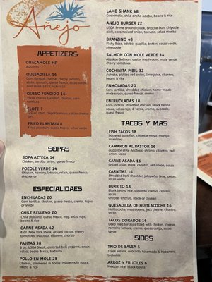 Menu photo 7 Añejo Cantina & Kitchen San Jose, CA