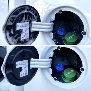 AGFresh Detailing - Gas Compartment Before + After | Residue can fall into the gas; plugging up gas filters and fuel pumps. Keep this clean! - Auto Detailing Near Me