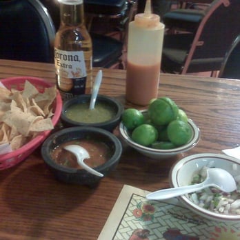 Mazatlan Restaurant - Condiments at Mazatlan! - Mexican Near Me - Long Beach, California