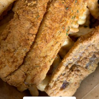 Crab Boss - Fried Fish with fries. My son loves fish but it was to crispy this day. - Cajun/Creole Near Me - Brandywine, Maryland