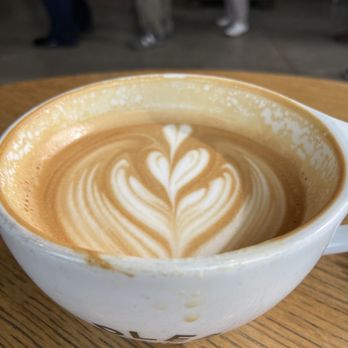 Handlebar Coffee Roasters - Vanilla latte - still looks beautiful after a few sips! - Coffee Roasteries Near Me - Santa Barbara, California Handlebar Coffee Roasters - Vanilla latte - still looks beautiful after a few sips! - Coffee Roasteries Near Me - Santa Barbara, California