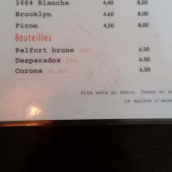Café Marguerite - beer menu - Brasseries Near Me - Paris, 75