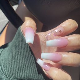 Pink and white Ombré full set Pink and white Ombré full set