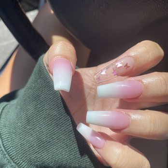 Nail Poetry - Pink and white Ombré full set - Nail Salons Near Me - Rohnert Park, California Nail Poetry - Pink and white Ombré full set - Nail Salons Near Me - Rohnert Park, California