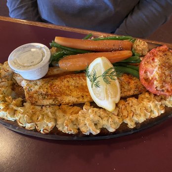 Village Inn - Maple plank whitefish - American Near Me - Saint Ignace, Michigan Village Inn - Maple plank whitefish - American Near Me - Saint Ignace, Michigan