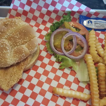 Nest Burger - Fried chicken, dry and chewy , like leather - Burgers Near Me - Plano, Texas